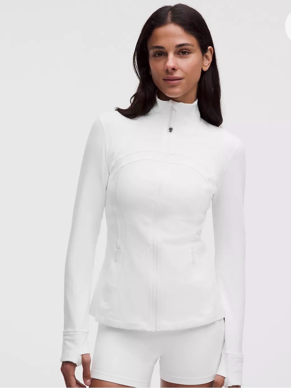 Lululemon define Women’s White Lightweight Zip-Up Jacket Leon